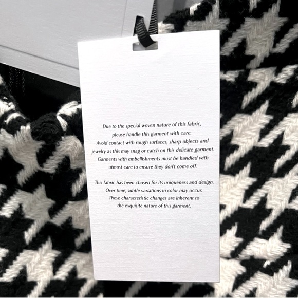 NWT ASSIGNMENT Blair Mini Dress Houndstooth Dress Size M - Picture 12 of 12